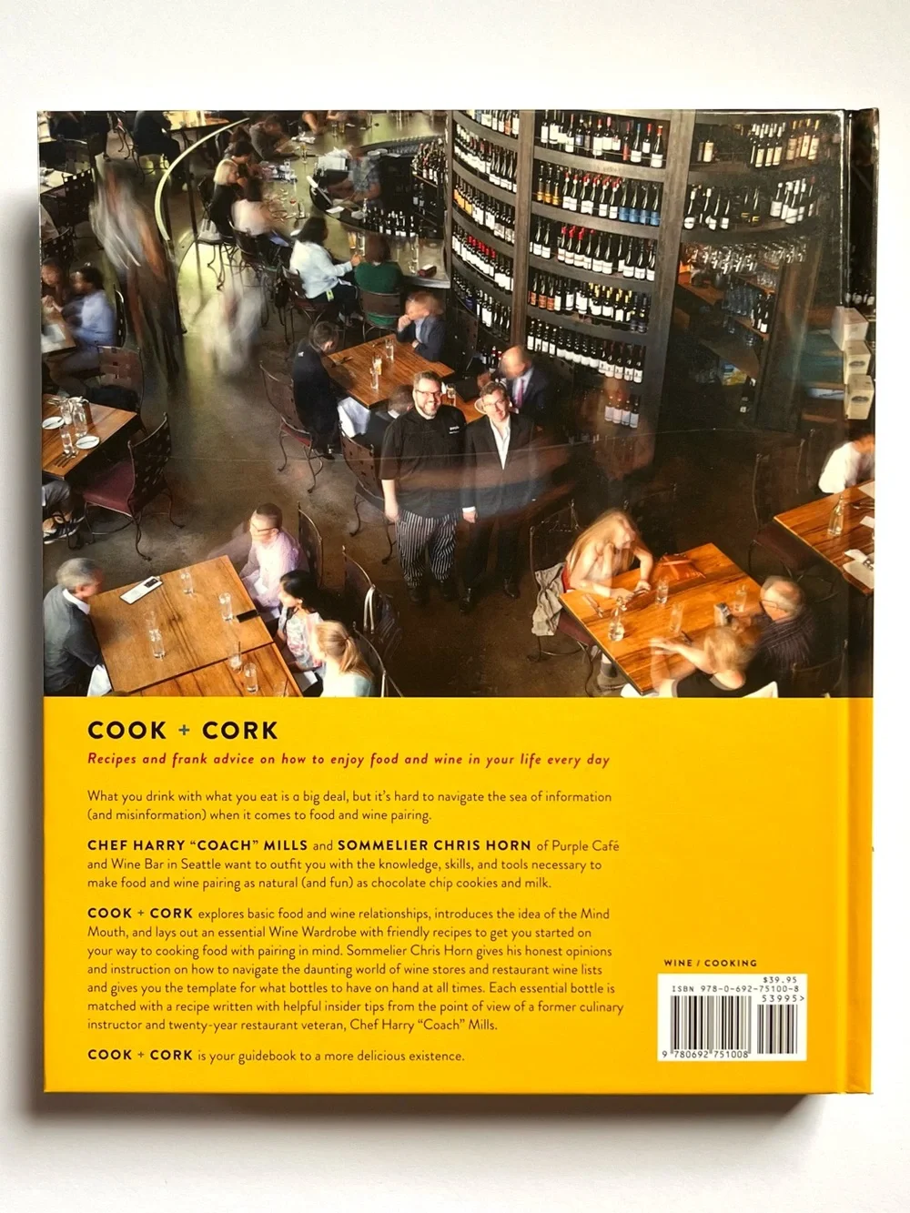 EUC Cook + Cork Food Wine Pairing Cookbook Chef Sommelier Elevated Hosting Guide